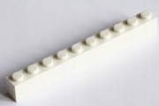 LEGO CEGŁA 1X10 BIAŁY 