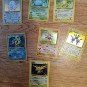 Zestaw KART POKEMON Vintage 1999 Base Set - VENUSAUR HOLO + 6 INNYCH HOLO