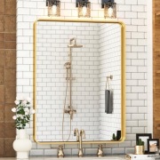 Lustro magmar ścienne prostokąt rama metal 60 x 90 mm