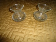 Dwa wazoniki szklane - 8,5 cm