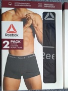 REEBOK bokserki męskie 2-pak, rozmiar XL (99-104 cm), 95% bawełna