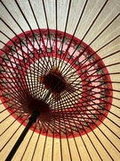 Stary japoński parasol rękodzieło 