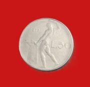 Moneta 50 lirów 1977, Włochy
