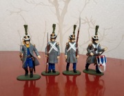 Piechota francuska figurki 1:32/35 , 4 szt.kpl.zobacz warto