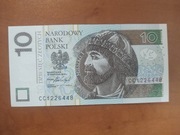 Banknot 10 zł - 2016 r. - seria CC - UNC