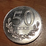 Albania 50 Leke koń, żołnierz bardzo ładny stan