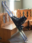 Komplet zjazdowy Salomon, narty z butami