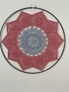 Mandala na metalowym kole 30cm