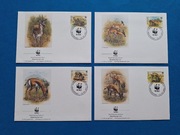 Zestaw 4 szt. koperta koperty WWF Somalia gazela