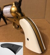 Remington 1858 Pietta okładka rękojeści kość słoniowa, gładka, z PETG