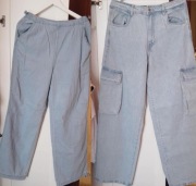 ZESTAW 2 szt MŁODZIEŻOWY DAMSKI JEANSY SINSAY L 40 super stan 