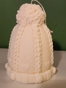 Świeczka świąteczna zapachowa duża dekoracyjna czapka II