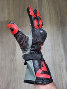 Rękawice motocyklowe skórzane Rebelhorn Rebel czarno-czerwone camo L