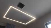 Lampa wisząca LED prostokątna duża 60x95cm