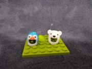 Minifigurka oryginalna LEGO głowa 25971pb01 cty1519 3557pb01 pingwin miś 