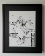 "Kogut" obraz, rysunek, art, prezent 