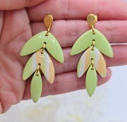 Kolczyki z gliny polimerowej, żywicy uv, rękodzieło, prezent dla niej