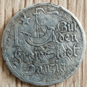 1 gulden 1923 Wolne Miasto Gdańsk 