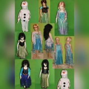 Strój karnawałowy Elza,Anna Przebranie kraina lodu