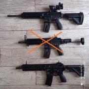 Replika karabinka asg HK416  CQB a5 d VFC/UMAREX X3