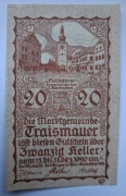 Notgeld - Gutschein, Austria, Traismauer, 20 Heller, 1920