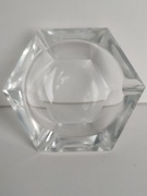 Popielniczka art deco szkło rżnięte 