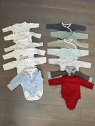 Wyprawka dla niemowlaka rozmiar 50-56 body, pajacyk, otulacz