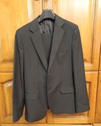 Czarny Garnitur męski marki Lebo 48/176 spodnie 50/182