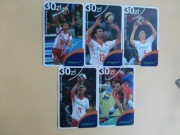 Zdrapki simplus telefonii komórkowej Sportowcy - siatkarze - 5 szt.