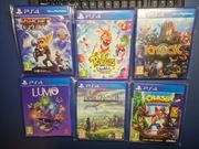 Zestaw Świąteczny gier PS4 - 6szt komplet = Crash, Lumo, Knack, Rachet