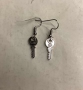 Kolczyki klucze vintage gothic gotyckie Y2K cyber