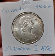 Sreberka 50 i 10 centów Canada 