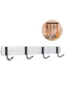 Wieszak łazienkowy kuchenny ze stali nierdzewnej 4 haczyki AWD