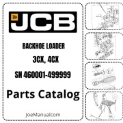 JCB 3CX 4CX Parts Catalog 00460001-00499999 Katalog części, schematu bud