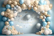 Tło Fotograficzne “Balonowe Marzenie” 180x120 cm – jak nowe!