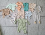 Ubranka dla chłopca body spodneki pajacyki 11 szt. roz. 56 JAK NOWE 