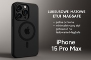 Luksusowe Etui MagSafe IPHONE 15 ProMax – Matowa Zbroja Twojego iPhone’a