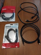 Kabel HDMI x 3  + 1 kabel USB 2.0 (A) to USB (B)