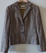 Marynarka  w kratkę  Rene Lezard  wełna marka premium S