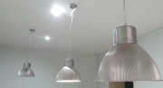 Lampa wisząca loft srebrna E27