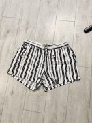 Spodenki damskie w paski biało granatowe H&M rozmiar 48