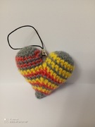 SERDUSZKO Z WŁÓCZKI, WYRÓB WŁASNORĘCZNY; WŁÓCZKOWE LOVE :)