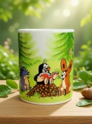 Krecik PRL retro prezent kubek Ceramiczny stare bajki