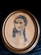Stary portret w ramie 