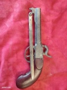 pistolet kapiszonowy z sztyletem 