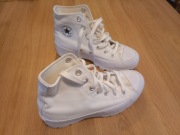 Converse białe trampki 36 wysoka podeszwa Lugged