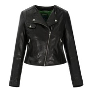 OCHNIK KURTKA DAMSKA KURDS-0080 (100% skóra owcza - czarna, rozmiar L)