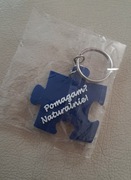 brelok breloczek niebiesko-biały