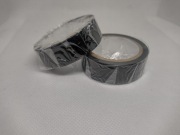 Taśma klejąca kolorowa mała czarna dwupak