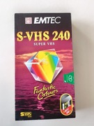 Kaseta S-VHS 240 EMTEC (BASF), nowa.